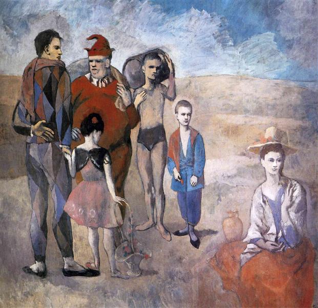 Pablo Picasso Paintings Family Of Acrobats (Jugglers)